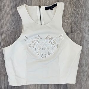 Off white crop top